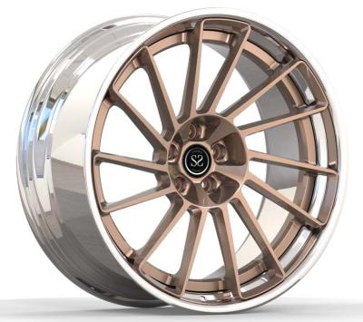 China Brushed Polished 2 Piece Forged Wheels For Porsche Macan Staggered 21inch for sale