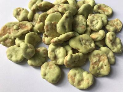China Agricultural Fava Bean Snacks Spicy , Dry Roasted Fava Beans Wasabi Flavor for sale