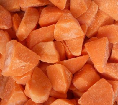 China Full Nutritions Contained Frozen Diced Carrots Fresh Vegetable Frozen Process Flow for sale