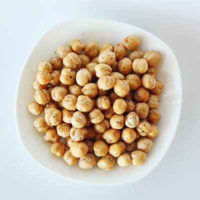 China Healthy Snacks High Nutrition Roasted Chickpeas Salted / Black Pepper Flavor Crunchy Dried Snack for sale