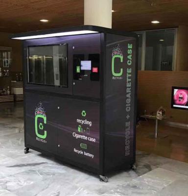China Cigar Box Reverse Recycling Vending Machine With CCTV Camera for sale