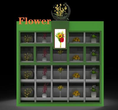 China QR Code Flower Bouquet Vending Machine With Inventory Software for sale