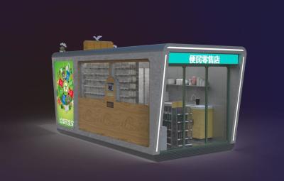 Chine 20' distributeur automatique de Kiosque de libre-service de distributeur automatique de journal de conteneur à vendre