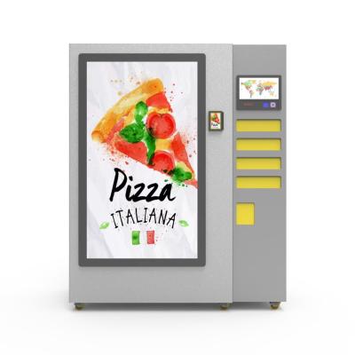 China 4 Micro Oven Heating Automated Frozen Pizza Vending Machine Debit Card Credit Card Operated en venta