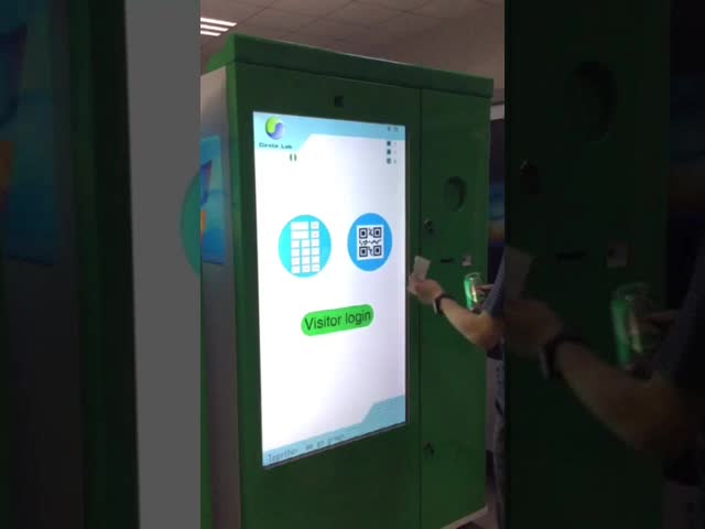Plastic bottle / metal can Recycle vending Machine With Compactor