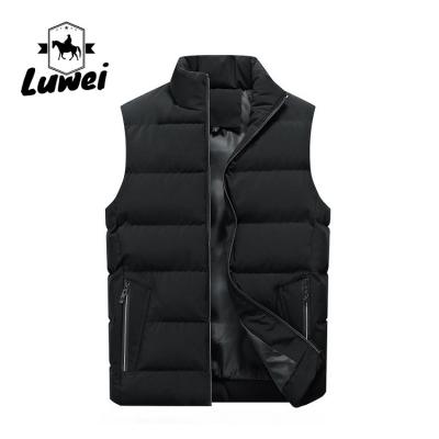 China Zip Up Sleeveless Bubble Vest Solid Collar Utility Padded Quilted Waistcoat for sale