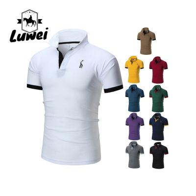 China Plus Size Cotton Polo T Shirts Muscle Collared Sublimation Fitted Soft Knit for sale