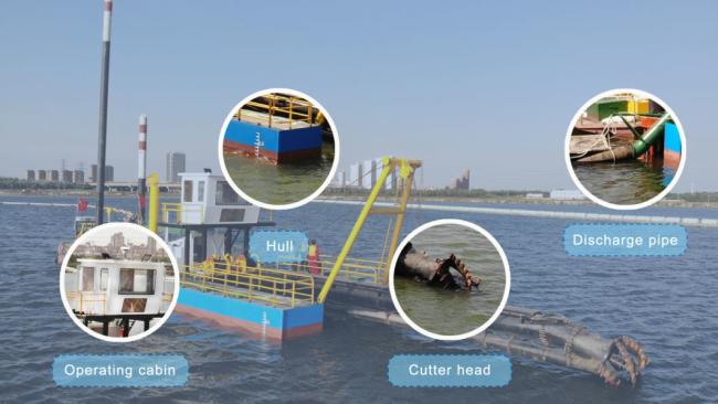 18 Inch Main Power 895kw Speed 1800r/Min Mud Dredger for Beach Nourishment