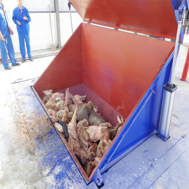 Efficient Livestock Carcass Shredder with Single Shaft