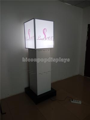 China 4 - Way Retail Accessories Display Lighting Hair Extension Display Stand Freestanding for sale