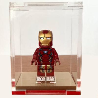 China Acrylic Display Case Minfig Custom Display Case for Lego Minifigures for sale