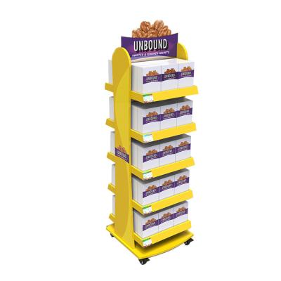 China Food Product Merchandising Movable Nuts Walnut Display Stand For Sale for sale