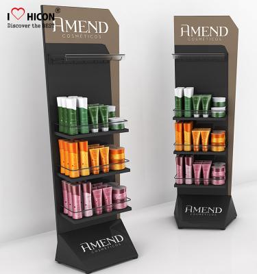 China Promotion Design Cosmetic Display Stand Beauty Salon Cosmetic Gondola Display for sale