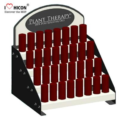 China Custom Logo Counter Cosmetic Display Stand 4-Layer Fancy Store Display Rack for sale