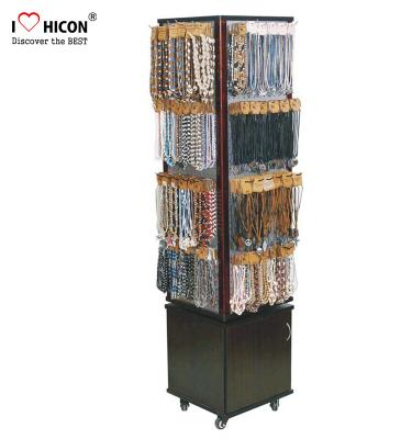 China Custom Floor Fine Boutique Jewelry Displays And Supplies With Caster for sale