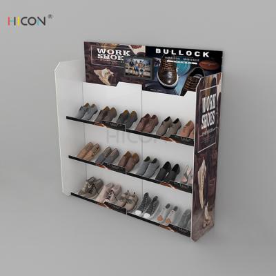 China Combined Floor 3-Tiers Acrylic DIY Shoe Display Stand for Sale for sale