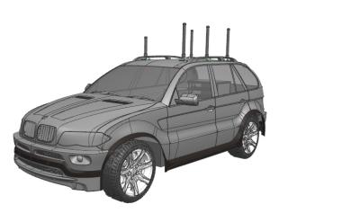 China Self Protection Function Vehicle Mounted Jammer For 20MHz Wireless Communication for sale