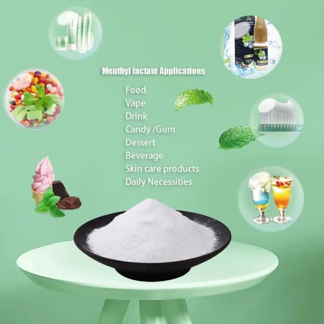 Factory Price L-Menthyl Lactate CAS: 59259-38-0 Food Grade Coolant