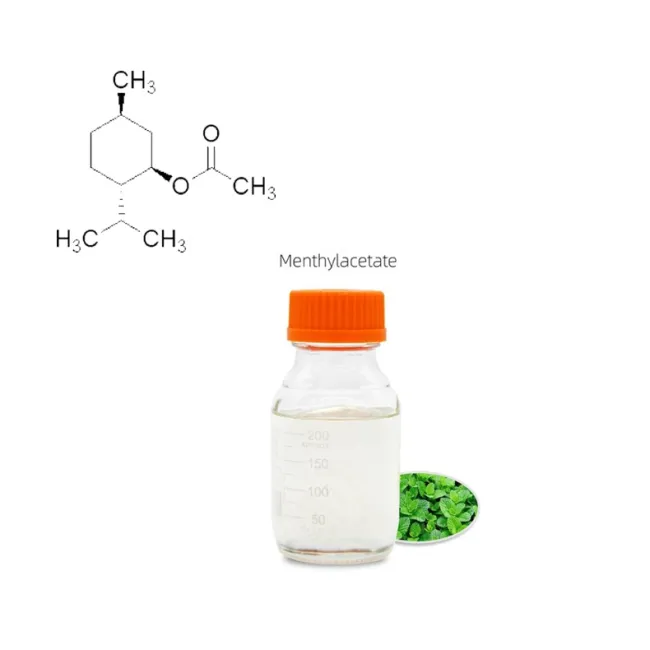 Menthyl Acetate Flavor Best Price L-Menthol Acetate Liquid for Fragrances