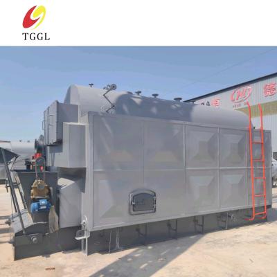 China Straw Fuel Chain Grate Biomass Steam Boiler rice husk steam boiler ISO19001 for sale