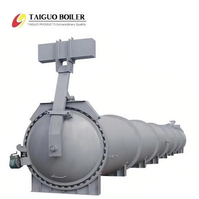China TAIGUO Stainless Steel Autoclave Wood Treatment Industrial Timber Autoclave for sale