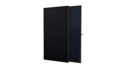 China 565W Black Bifacial Module Dual Glass Solar Panel N Type IP68 for sale