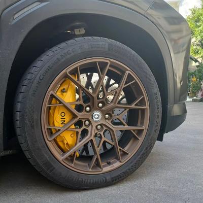 China Yellow 10 Piston High Performance Brake Caliper Carbon Ceramic Discs for sale