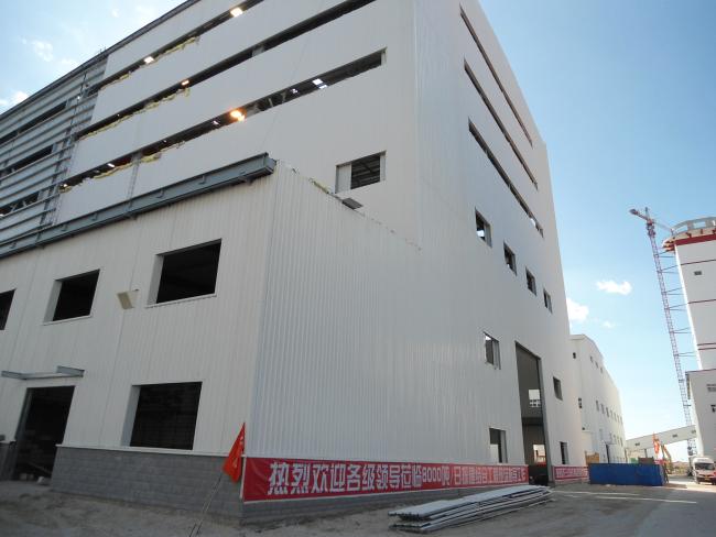 Heavy duty steel industrial workshop building exterior