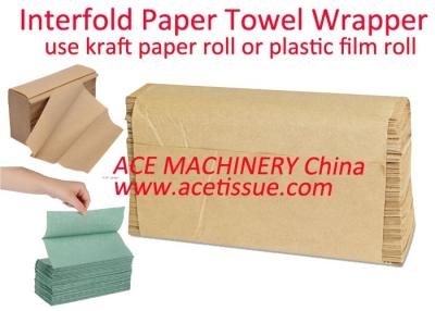 China Máquina de envolvimento de papel automática para embalar a toalha de mão com rolo de papel em China à venda