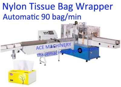 China Fully Automatic 90 Bag/Min Pop Up Tissue Packing Machine for sale