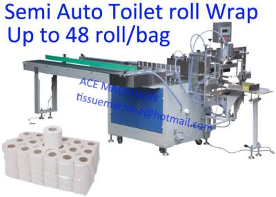 China CE 48 Rolls / Bag Toilet Paper Packaging Machine for sale