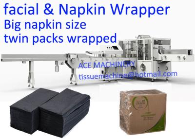 China Automatic Twin Packs Napkin Wrapping Machine for sale