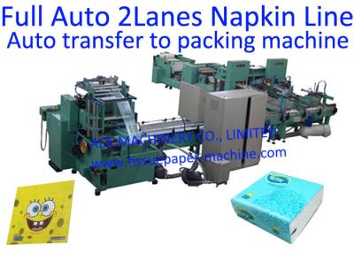 China 2000 Sheet/Min 2 Lanes Folder Tissue Paper Machine for sale