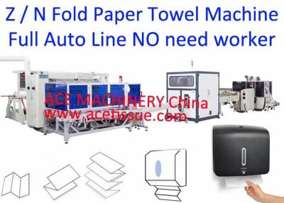 Chine Chaîne de production de papier complètement automatique de serviette de main avec le transfert automatique à l'emballage à vendre