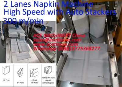 China Fully Automatic Paper Napkin Machine With Packaging Machine 2800Pc/Min for sale