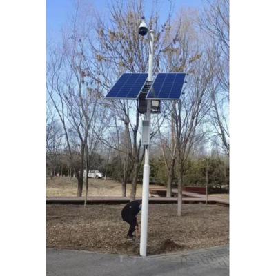 China 6m 8m 10m Galvanized Steel Pole Camera Monitoring For Solar Panel System for sale