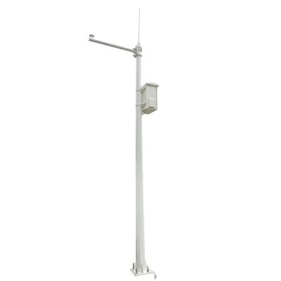 China 6m High Galvanized Steel CCTV Camera Poles For Public Security Monitor for sale