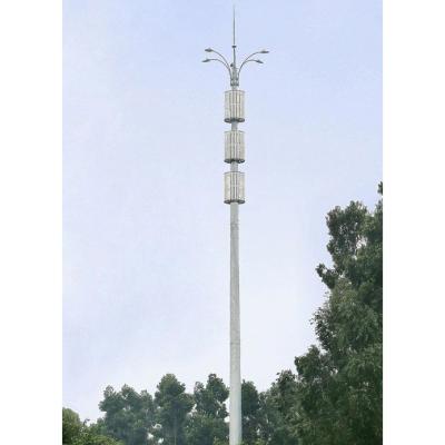 China Multi Lamps Antennas High Mast Light Tower Q235 Steel Flood Light High Mast for sale