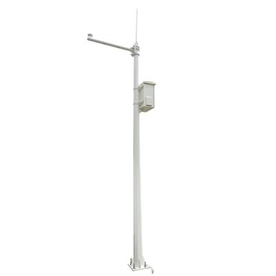 China Public Security CCTV Camera Poles Galvanised Steel 6m Smart Lighting for sale