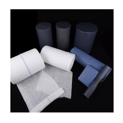 China rollo hemostático del vendaje de la esponja de los 90cm del x 100m Gauze Roll Cotton Gauze Cotton en venta
