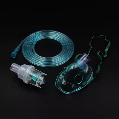 China Medical PVC Nebulizer With Aerosal Mask Portable Kid Adult Nebulizer Mask for sale