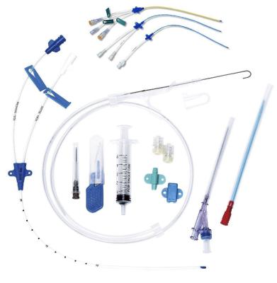 China CE CVC Central Venous Catheter Kit 16FR Double Lumen Cvc Central Catheter Simple Kit for sale