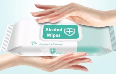 China Disposable Cleaning Alcohol Antiseptic Hand Wipes 10 sheets/Bag for sale