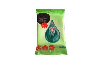 China Individually Wrapped Aloe Vera Extract Disinfectant Wet Wipes for sale
