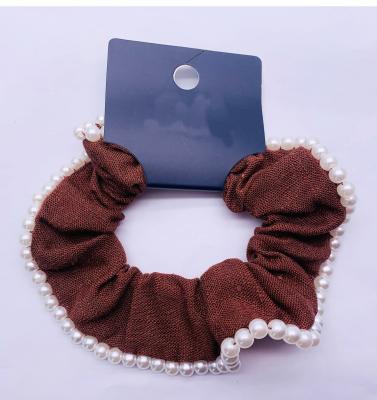 China Cotton Fabric Hair Accessories Scrunchies Durable For Women Girls for sale