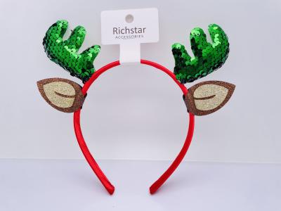 China Christmas Holiday Hair Accessories Antler Headband Practical for sale