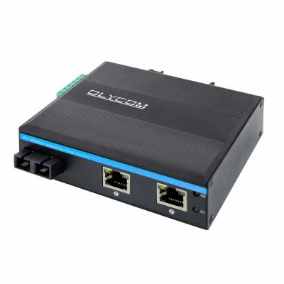 China Gigabit Ethernet Mini Fiber Switch 2 x UTP Cat5e/het Koperhavens van Cat6 10/100/1000 + 1 x-Dubbele Vezel 20KM Sc van de Vezelhaven SM Te koop