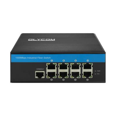 China 8 Port Managed POE+/ PoE++ Gigabit Ethernet Switch 240W Active POE Industrial for sale