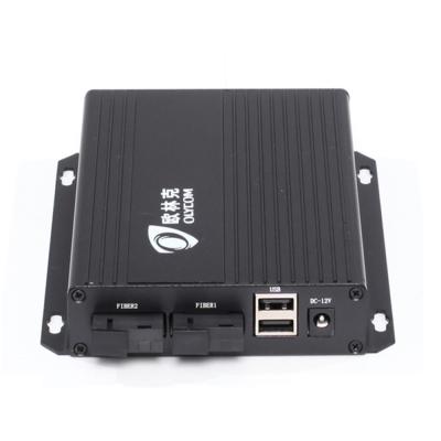 China Strong Anti Interference HDMI DVI Extender Two Fiber Ports And Two USB Ports for sale