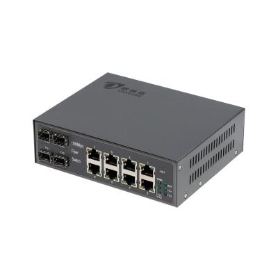 China 40Gbps Gigabit 8 Port Fiber Optic POE Switch Managed L2 For Indoor Use for sale